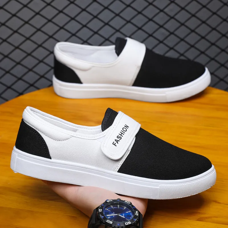 Canvas Flat Velcro Sneakers