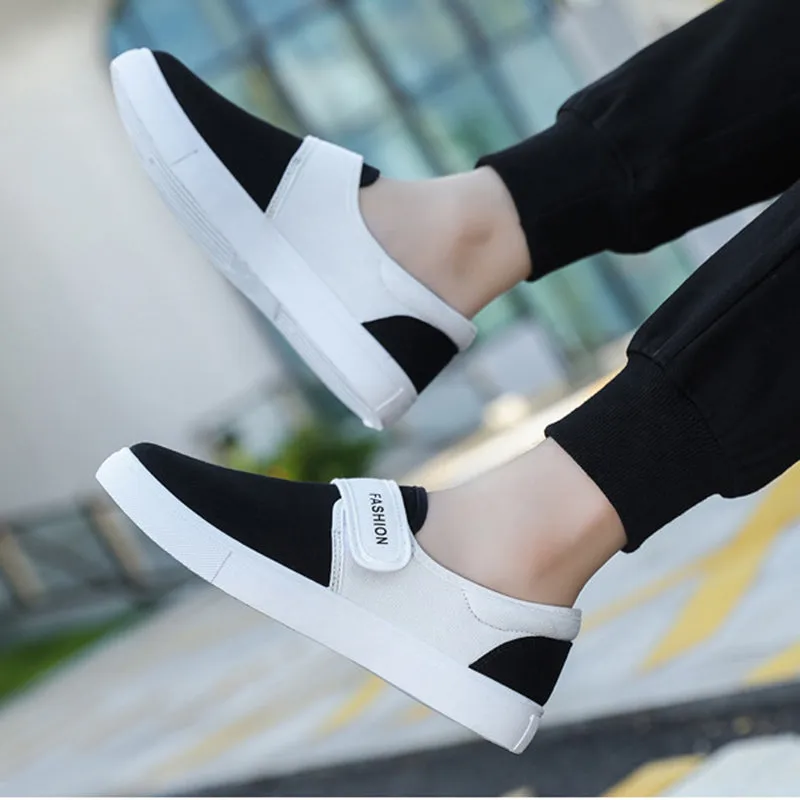 Canvas Flat Velcro Sneakers