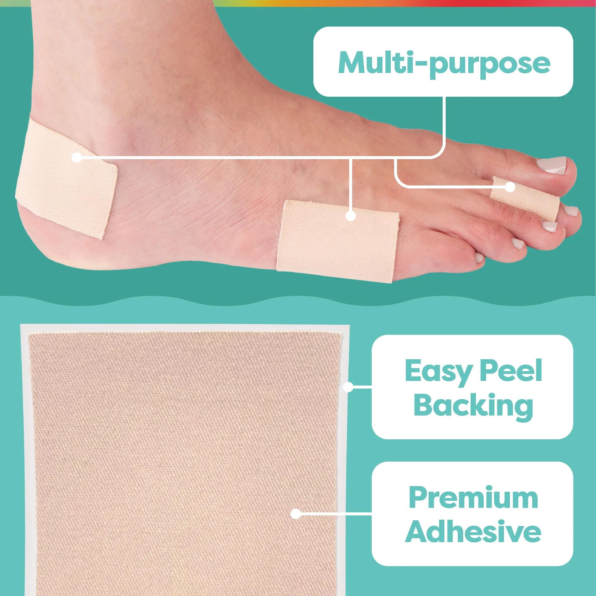 Cotton Moleskin Blister Prevention Sheets
