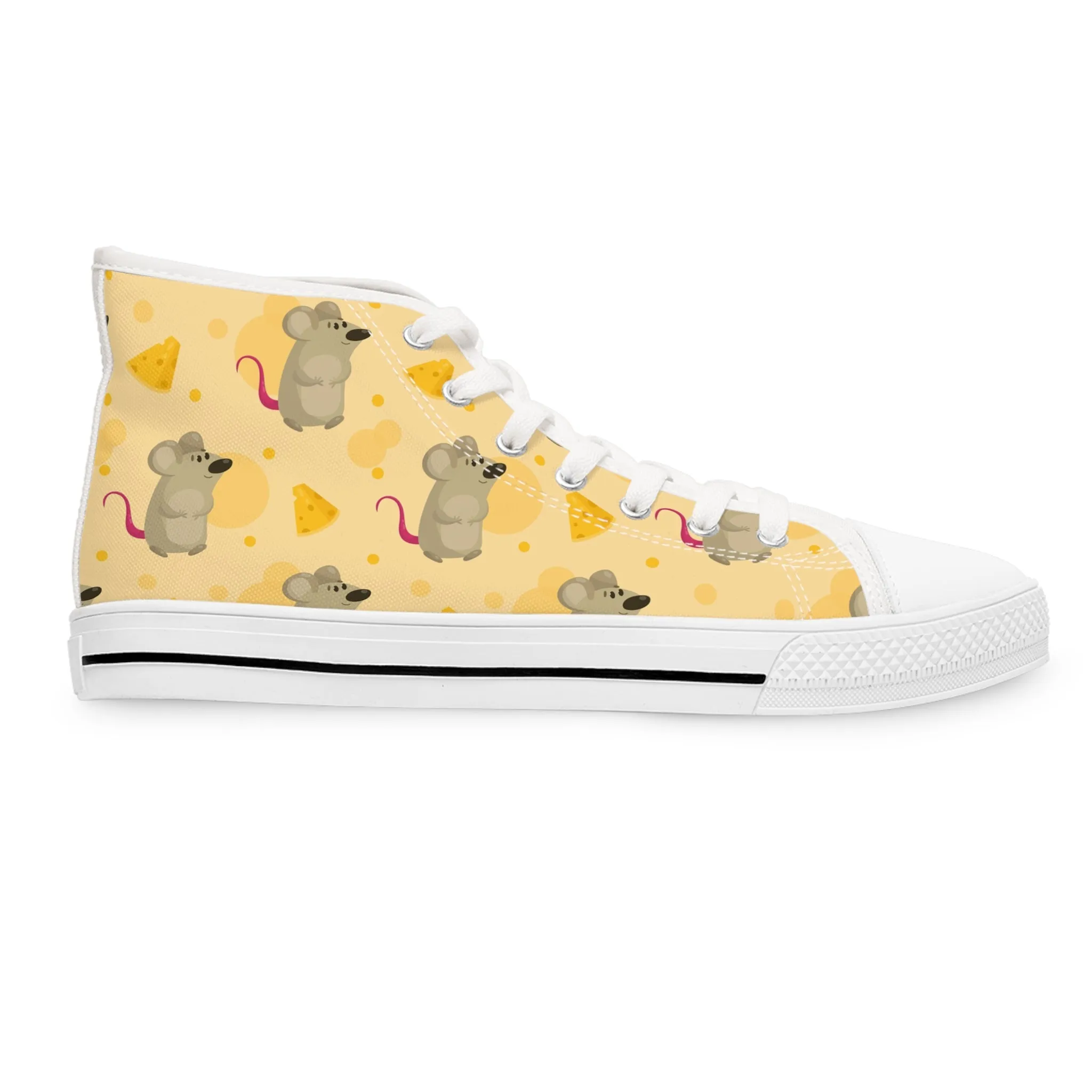 Mouse with Cheese Women's High Top Sneakers