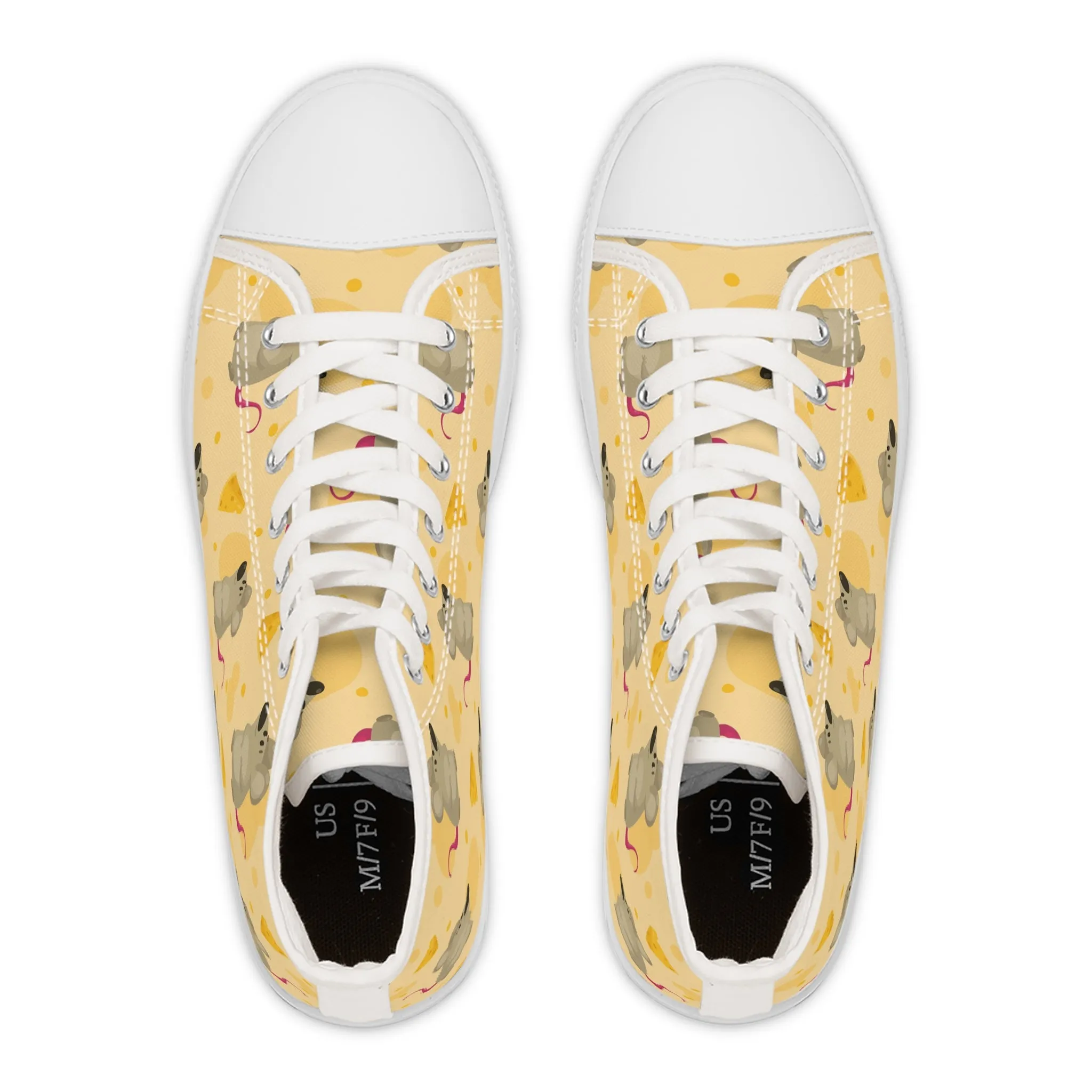 Mouse with Cheese Women's High Top Sneakers
