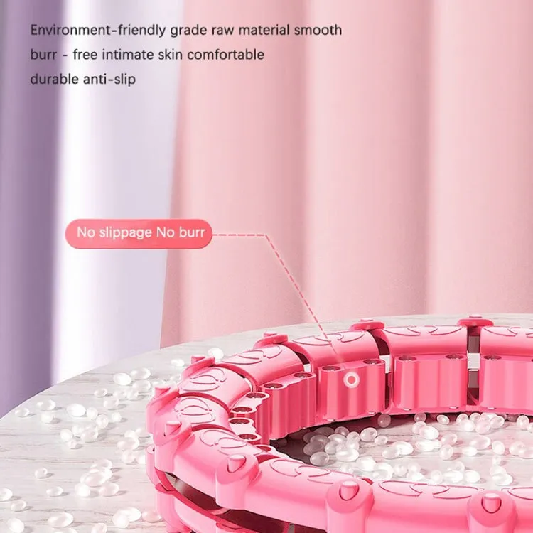 Smart Thin Waist Ring Women Will Not Fall Off Detachable Abdominal Ring Fitness Equipment, Size: 12 Knots(Pink)