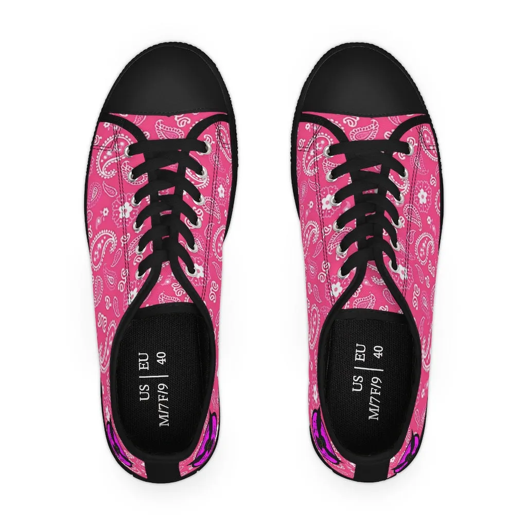 Women's Crowgodshi Pink Colors Low Top Sneakers