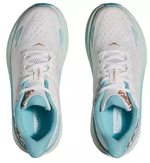 WOMEN'S HOKA CLIFTON 9 | FROST / ROSE GOLD