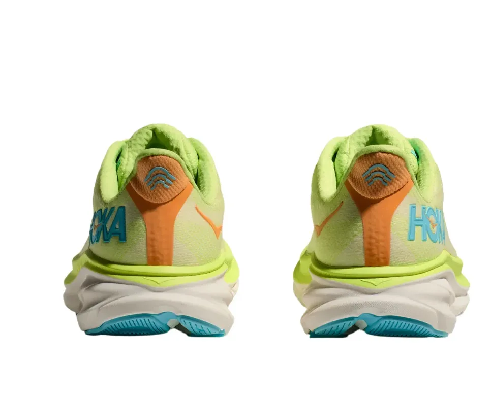 WOMEN'S HOKA CLIFTON 9 | LETTUCE / SOLAR FLARE